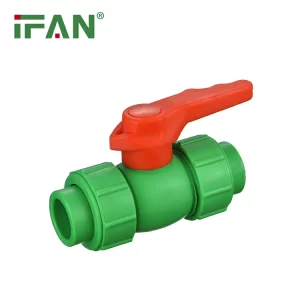 Factory High Quality PPR Plastic Double Union Ball Valve