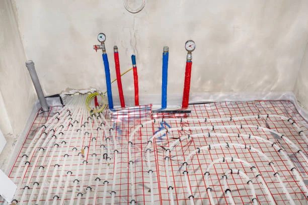 PEX piping underground