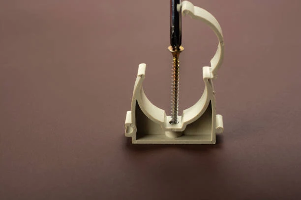 Plastic pipe clamps