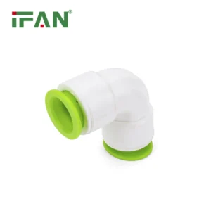 Green PPR Quick Connect Elbow