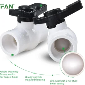 PVC union ball valves