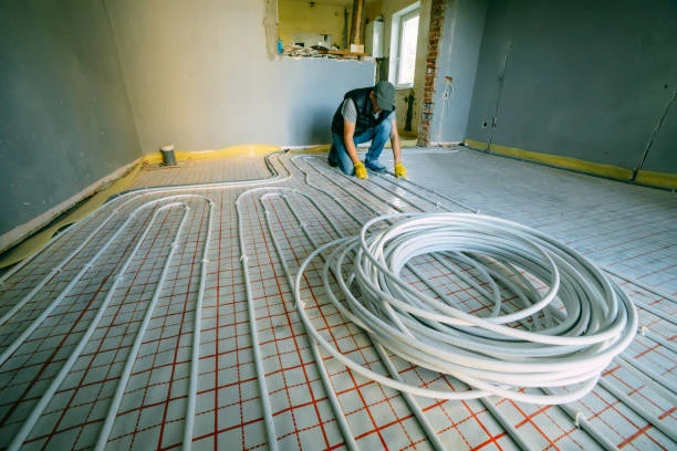 floor heating pipes