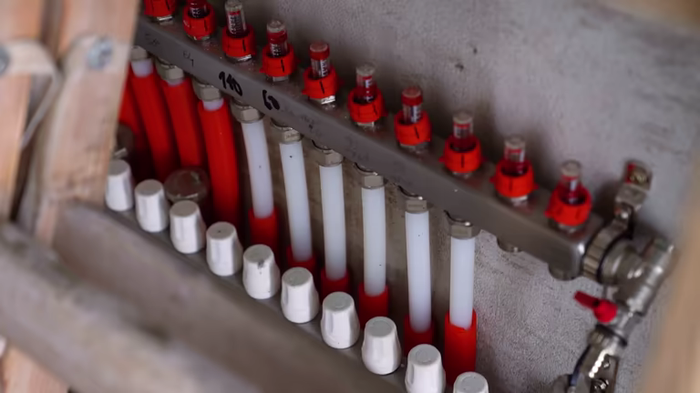 PEX floor heating
