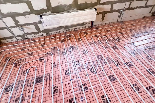 PEX floor heating
