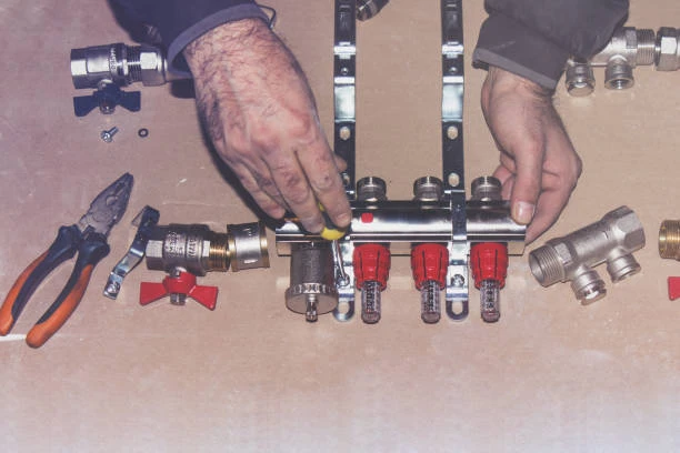 Brass pex manifolds for home plumbing